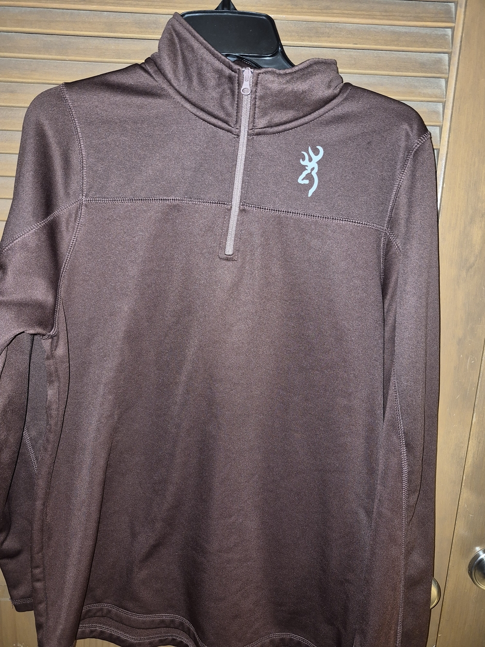 Browning Men's Dark Brown Half-Zip Performance Top